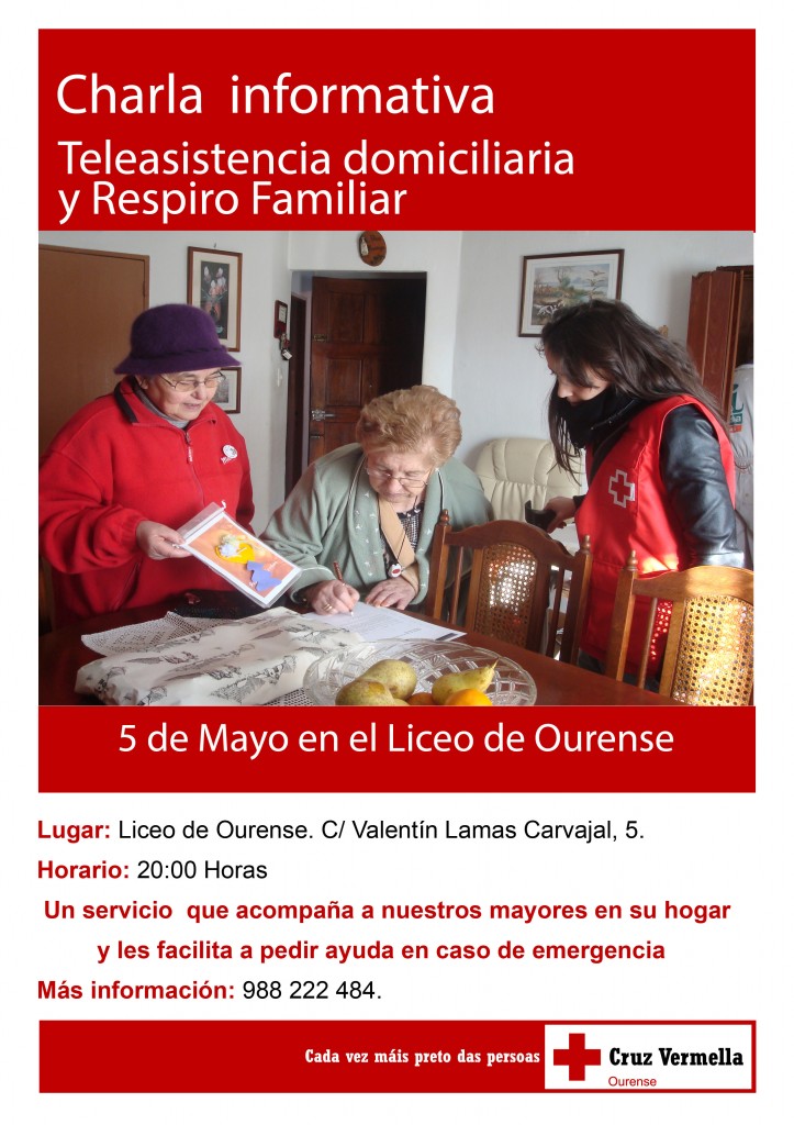 Cartel charla TAD y Respiro Liceo Ourense