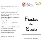 PROGRAMACIÓN FIESTAS DEL SOCIO 2025